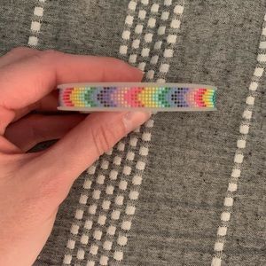 Keep collective rainbow rubber bracelet
